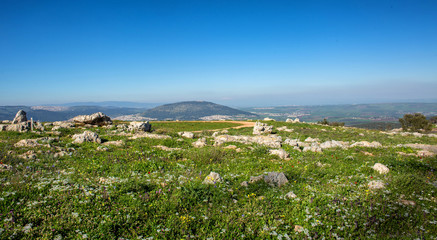 Fototapeta na wymiar Mount Tabor view from mount Givat Ha moreh