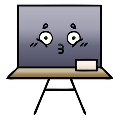 gradient shaded cartoon chalkboard