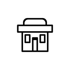 Home icon. Business card sign