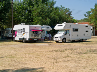Campers at a camper site