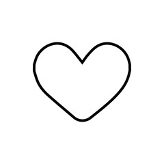 Like button icon. Social media heart sign