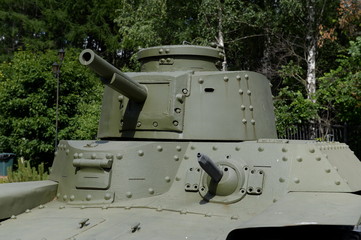  Japanese medium tank Type 97 Chi-Ha on Poklonnaya hill in Moscow
