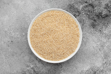 Sesame close up. Breakfast, healthy food. It can be used as a background