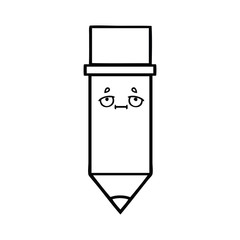 line drawing cartoon pencil