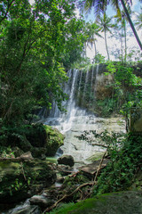 selarong waterfall in bantul, yogyakarta