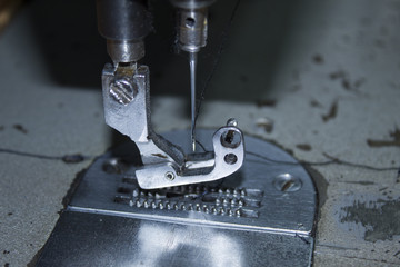 sewing machine closeup