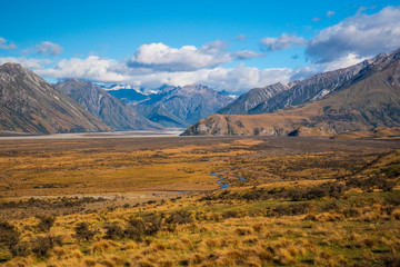 Mount Sunday and Lake Camp in Canterbury on South Island, New Zealand 1