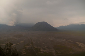 Fototapeta na wymiar Mount Bromo the Most Iconic Active Volcano on Java Island, Indonesia 3