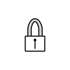 Lock icon. Security sign