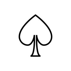 Fototapeta premium Ace game card icon. Casino sign