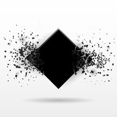 Vector Banner with explosion effect.