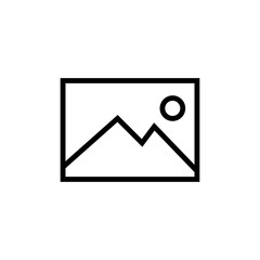 Photo icon. Image attachment sign