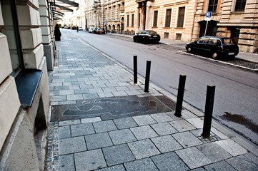 Bodendenkmal für den ermordeten bayerischen Ministerpräsidenten Kurt Eisner in der...