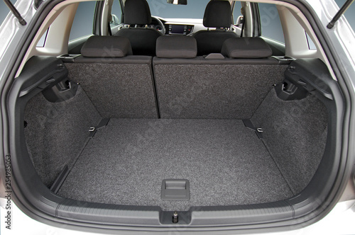 Empty trunk of the small passenger car