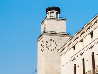 Fototapeta na wymiar clock tower Torre della Rivoluzione in Brescia