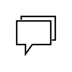 Comment icon. Social media sign