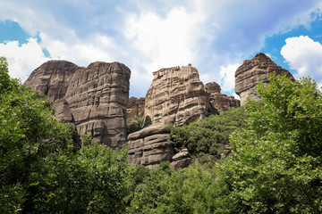 The Monastery of Varlaam in the Meteora Eastern Orthodox monasteries complex in Kalabaka, Trikala,...