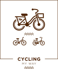 Fototapeta premium Cycling my way