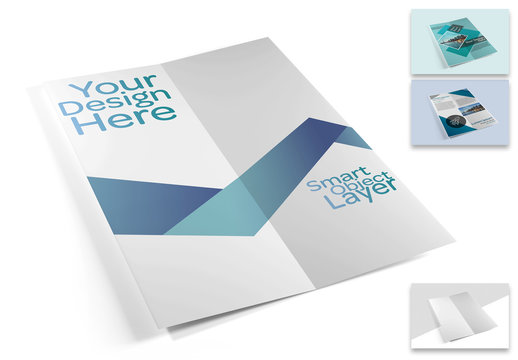 Folding Brochure Mockup