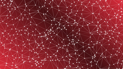 Polygonal science technology vector concept