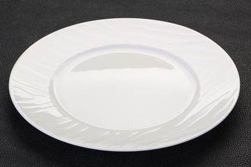 Empty white plate