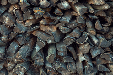 Old Weathered Wood Pile