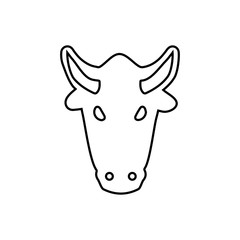 Bull icon. Energy sign