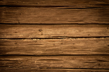 Fototapeta premium Retro Wooden Background. Old Brown Wood Backdrop. Vintage Rough Board.