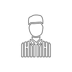 Referee icon. Sport sign
