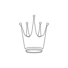 Crown icon. Monarch sign