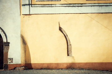 Old Plaster Wall. Empty Background Suitable for Creative Graphic Designs.