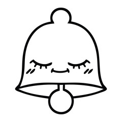 line drawing cartoon bell