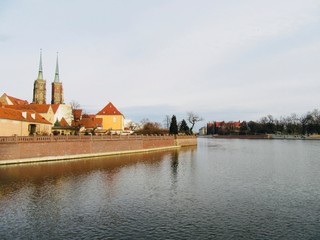 Fototapeta premium Breslau (Wroclaw) im Frühling