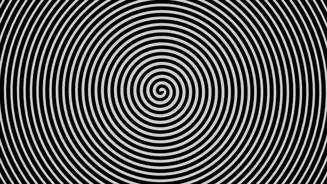 Espiral hipnótica negro