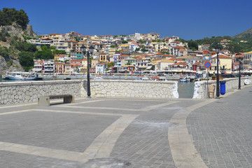 Waterfront in Parga, Greece