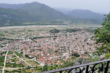Aerial View of Kalabaka in Greece