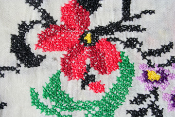 embroidery pattern as background