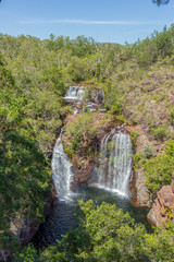 The Florence Falls on the Florence Creek, the Litchfield National Park, Northern Territory, Australia.
