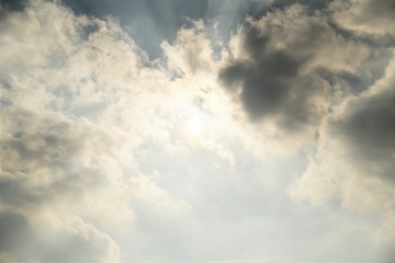 blue sky with clouds dramatic