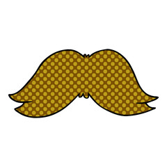 cartoon doodle of a mans moustache