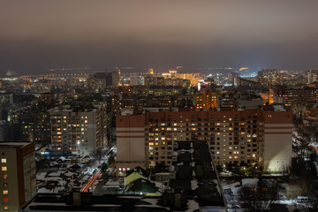 view of the night Ryazan