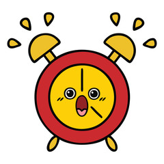 cute cartoon alarm clock