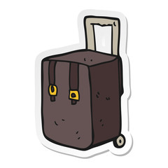 sticker of a cartoon luggage