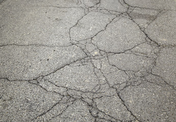 Obraz premium Cracked road detail