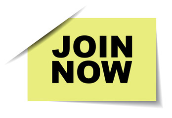 yellow vector banner join now