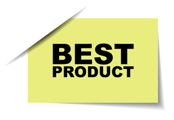 yellow vector banner best product