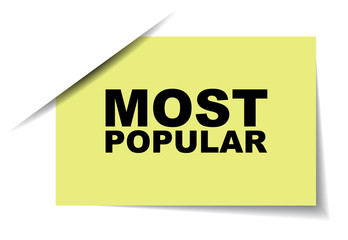 yellow vector banner most popular