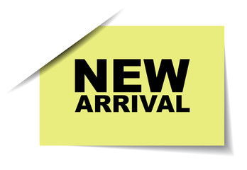 yellow vector banner new arrival
