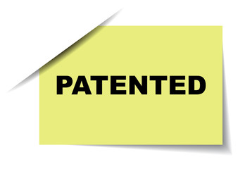 yellow vector banner patented