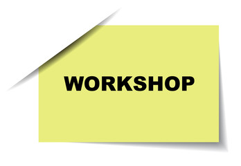 yellow vector banner workshop